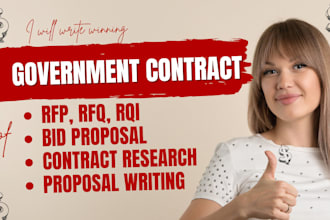 government contract, bid proposal, rfp, rfq, grant writing, capability statement
