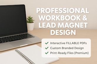 create a high converting lead magnet and fillable workbook PDF