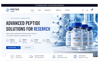 peptide website research compliant peptide store biotech biotechnology website
