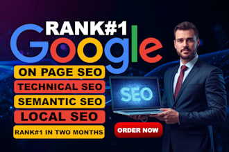 do a monthly SEO service for google 1st page ranking
