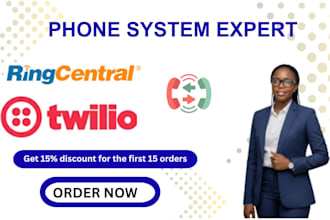 setup ringcentral 3cx twilio voip phone system call forwarding
