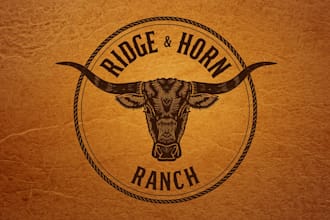 do cattle brand logo, ranch and western style design for farm or ranch