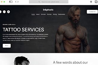 do squarespace tattoo studio website piercing salon website artist portfolio web