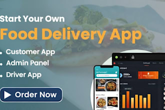 create a restaurant app food delivery system with admin panel