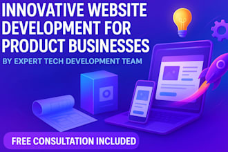 design and develop a modern product website