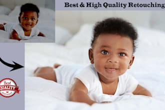 newborn photo editing and model and family photo retouch
