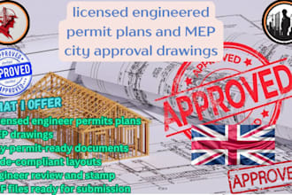 do licensed engineer mep design hvac drawing and architectural drawing for UK