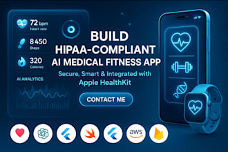 build hipaa compliant ai medical fitness app with apple healthkit integration