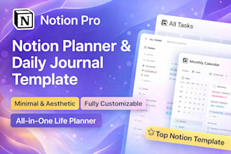 create your complete notion workspace for all your needs