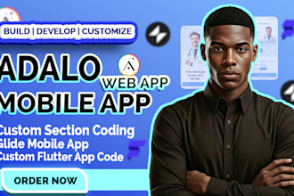 build custom no code app, web app on adalo, bubble glide mobile app developement