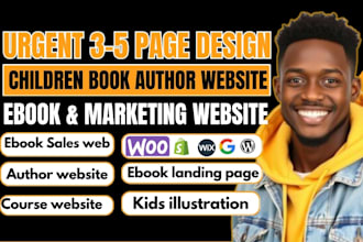 do kid book author website, children book website, ebook design, author website