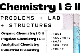 do general chemistry labs, problems, projects, and assessments