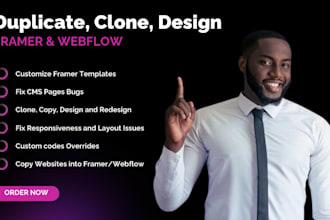 design clone webflow website framer website duplicate webflow duplicate framer