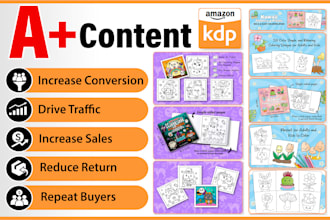 design eye catching a content for amazon KDP coloring books and low content