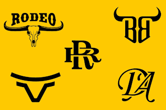 create a logo in the form of a western cattle mark