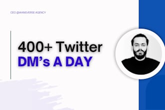 do twitter outreach and set appointments