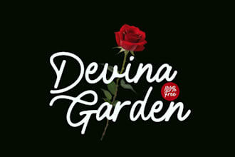 create floral, botanical, and ecological garden logo