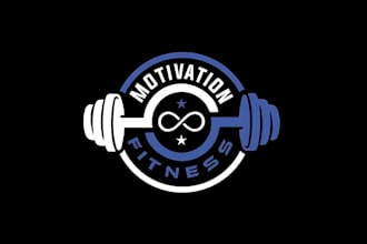 do a unique powerful gym, bodybuilding or fitness logo any graphics design