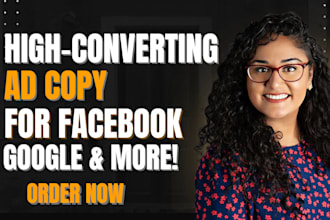 write persuasive copywriting ad copy sales copy  and facebook ads that convert