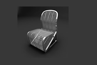 do 3d chair, table, 3d spoon