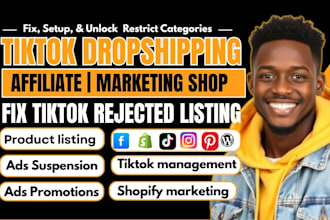 fix tiktok rejected shop, tiktok dropshipping, tiktok shop affiliate, suspension