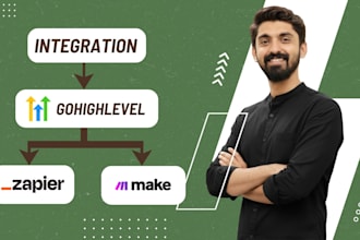 integrate gohighlevel with other apps by zapier or make automations