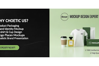 do a realistic mockup for your brand