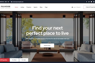 design a modern, high converting real estate agency website