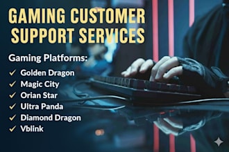 provide 24 hour customer chat support for every online games