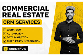 setup commercial real estate crm follow up boss liondesk real geeks kvcore crm