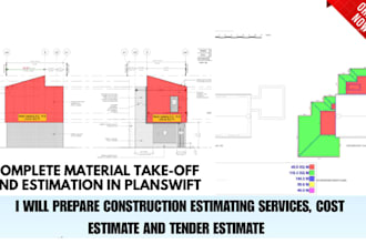 prepare construction estimating services, cost estimate and tender estimate