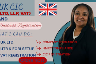 register your UK cic, ltd or llp with vat and hmrc compliance