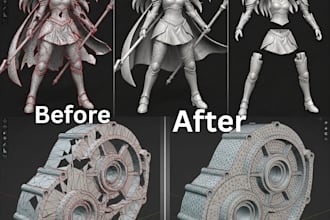 do stl file repair, fix and modify custom stl file for 3d printing