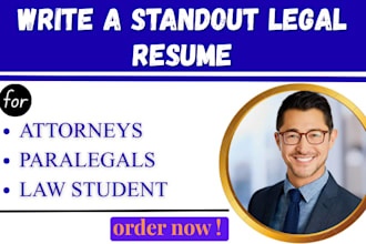 write an ats optimized legal resume CV and cover letter