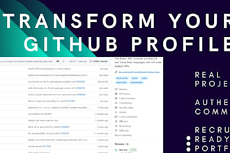 build your github profile into a developer portfolio with real commits