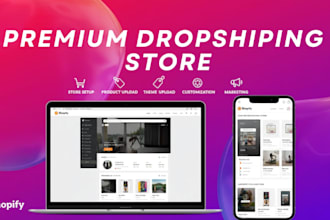 create shopify dropshipping store, redesign shopify online store shopify store