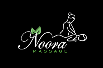 unique logo for massage therapy, spa, skin care and yoga