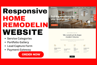 design home remodeling website renovation contractor leads business funnel setup