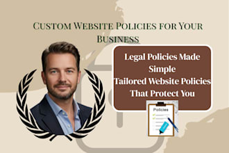 write privacy policy, terms and conditions,  gdpr