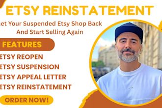 do etsy reinstatement to reopen etsy shop