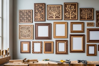 design and build beautiful handmade wood wall art and frames