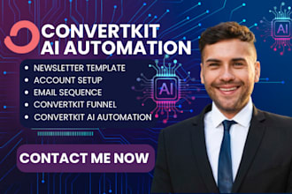 setup convertkit ai workflow convertkit sequence newsletter email marketing