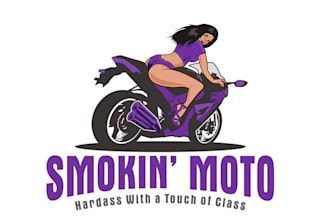 design best quality super smoking moto logo