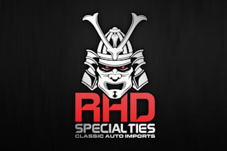 design awesome japanese classic auto dealership logo