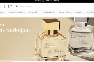 design perfume shopify website fragrance store deodorant dropshipping website