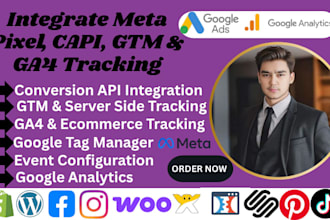 integrate meta pixel capi gtm ga4 ecommerce tracking shopify wordpress website