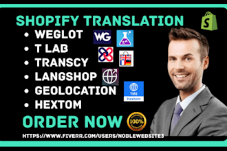 setup shopify translation weglot tlab hextom langshop transcy geoloation langify