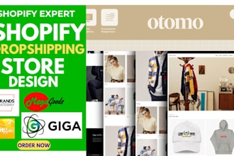 build shopify dropshipping website store via brandsgateway megagoods giga dhgate