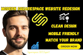 redesign your squarespace website to match your brand with a modern look