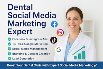 be your dental, clinic dentist social media marketing manager for healthcare ads